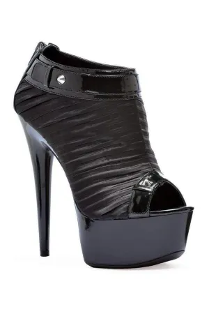 609-SOMI Ankle Boots  | Black  Patent