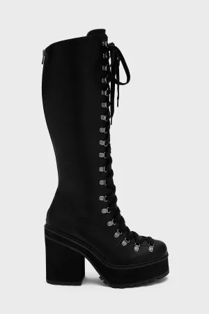 Bloodletting Knee-High Boots - Resurrect