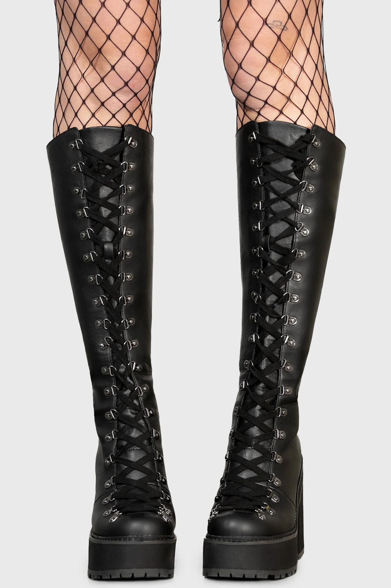 Bloodletting Knee-High Boots - Resurrect