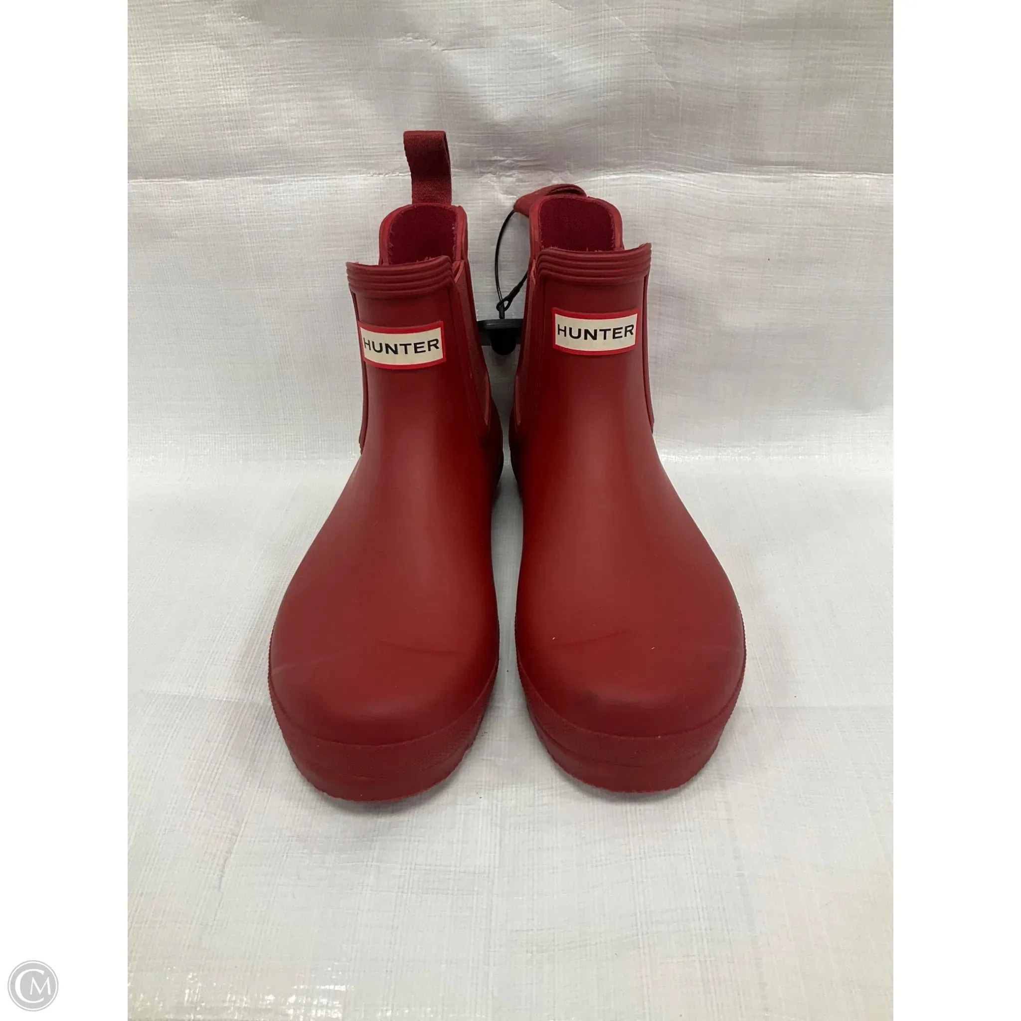 Boots Ankle Flats By Hunter In Red, Size: 9