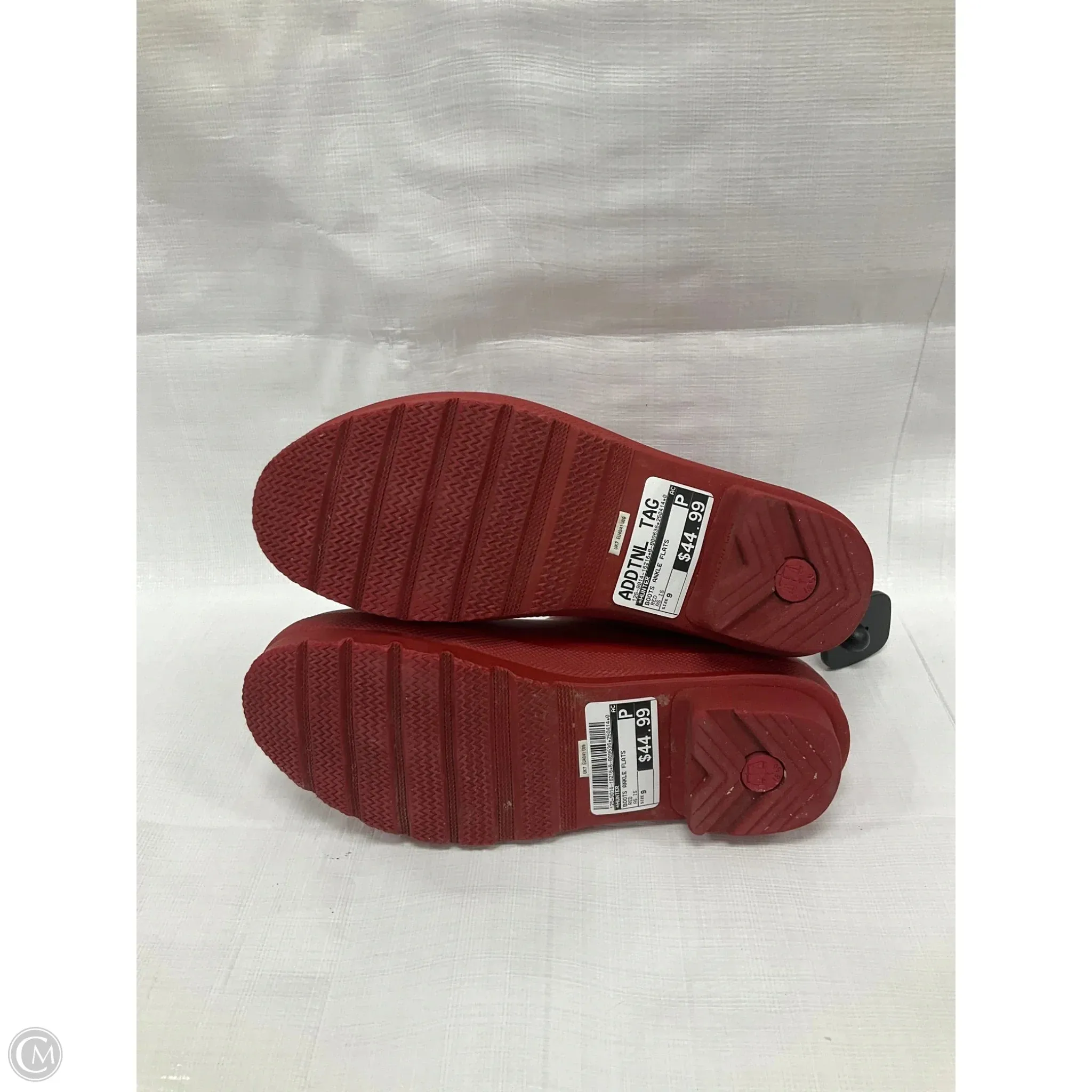 Boots Ankle Flats By Hunter In Red, Size: 9