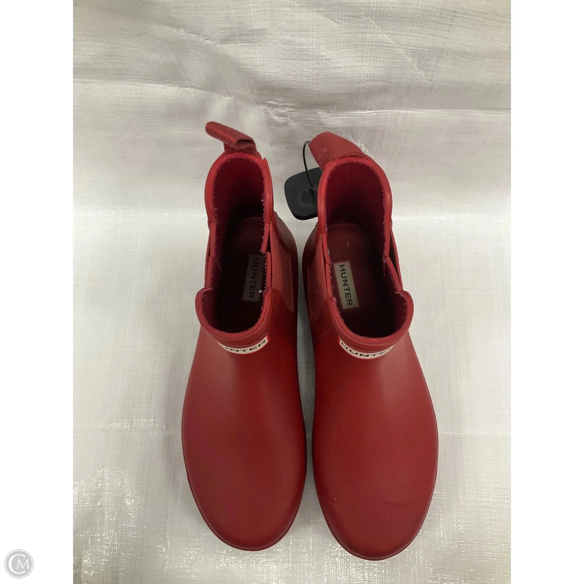 Boots Ankle Flats By Hunter In Red, Size: 9