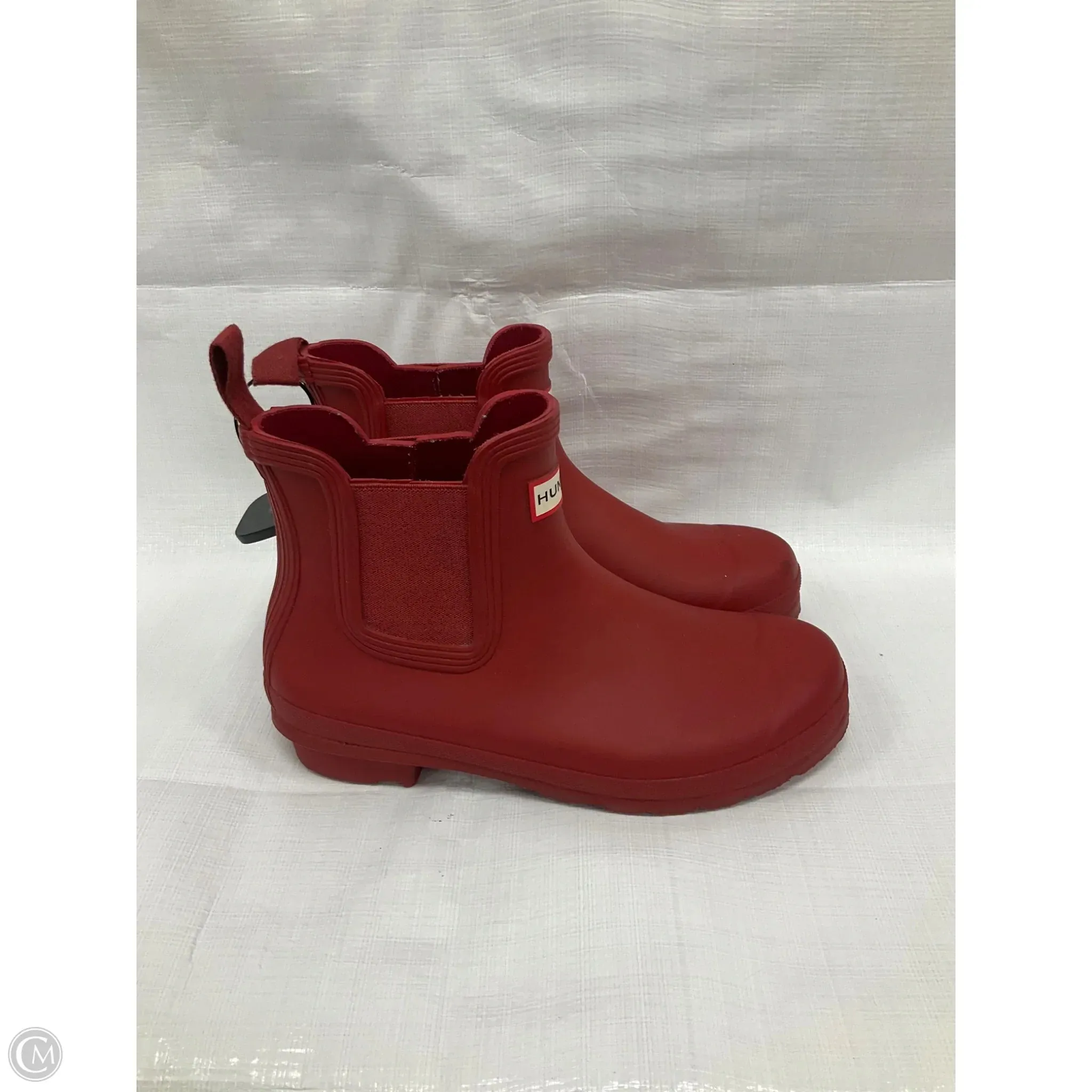 Boots Ankle Flats By Hunter In Red, Size: 9