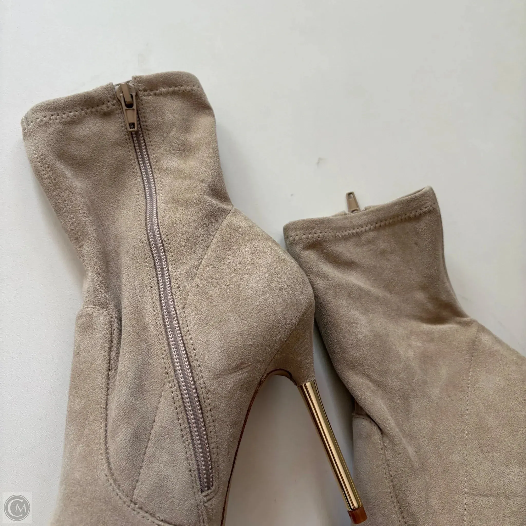 Boots Ankle Heels By Aldo In Beige, Size: 9