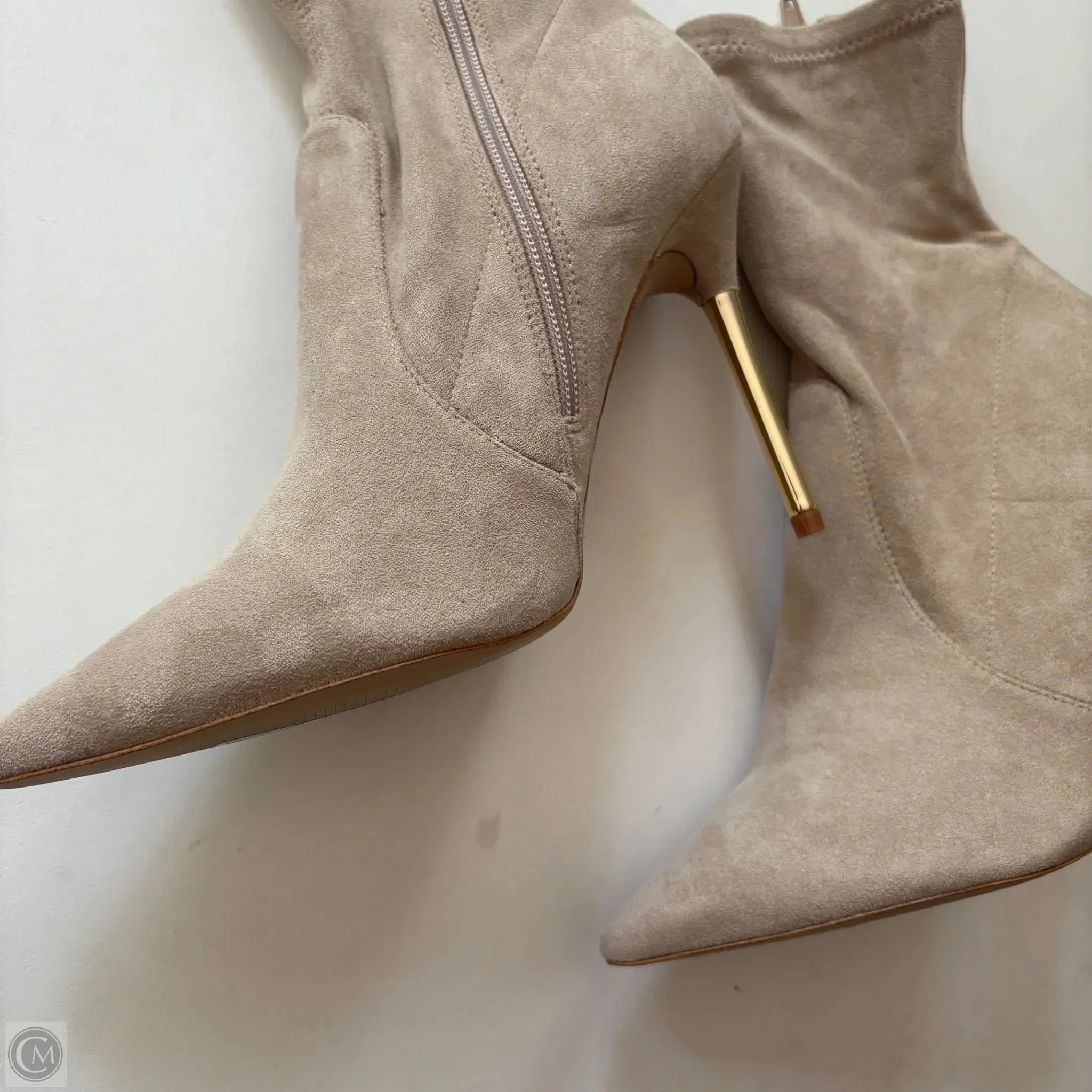 Boots Ankle Heels By Aldo In Beige, Size: 9