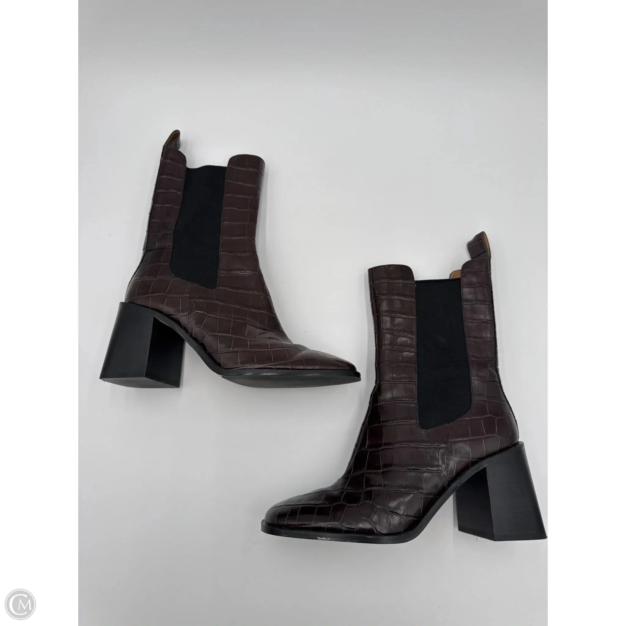 Boots Ankle Heels By & Other Stories In Brown, Size: 9