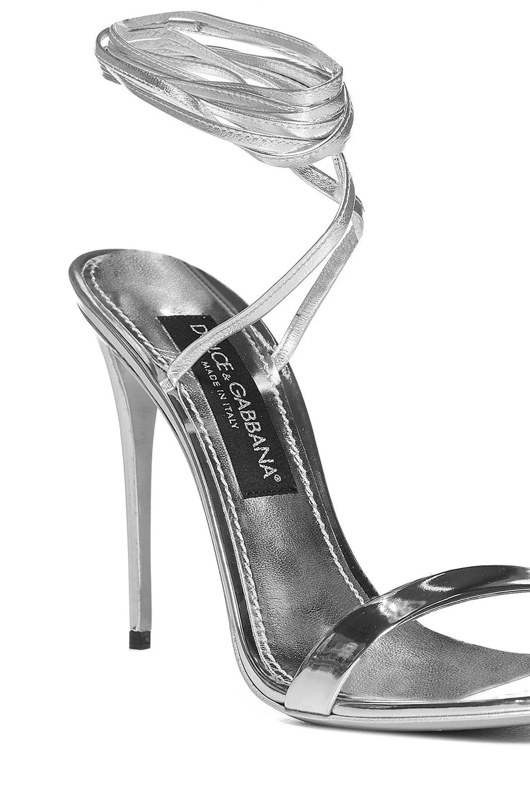 Dolce & Gabbana Metallic Effect Ankle Strap Sandals