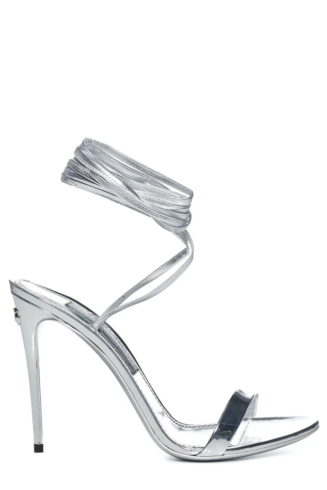 Dolce & Gabbana Metallic Effect Ankle Strap Sandals