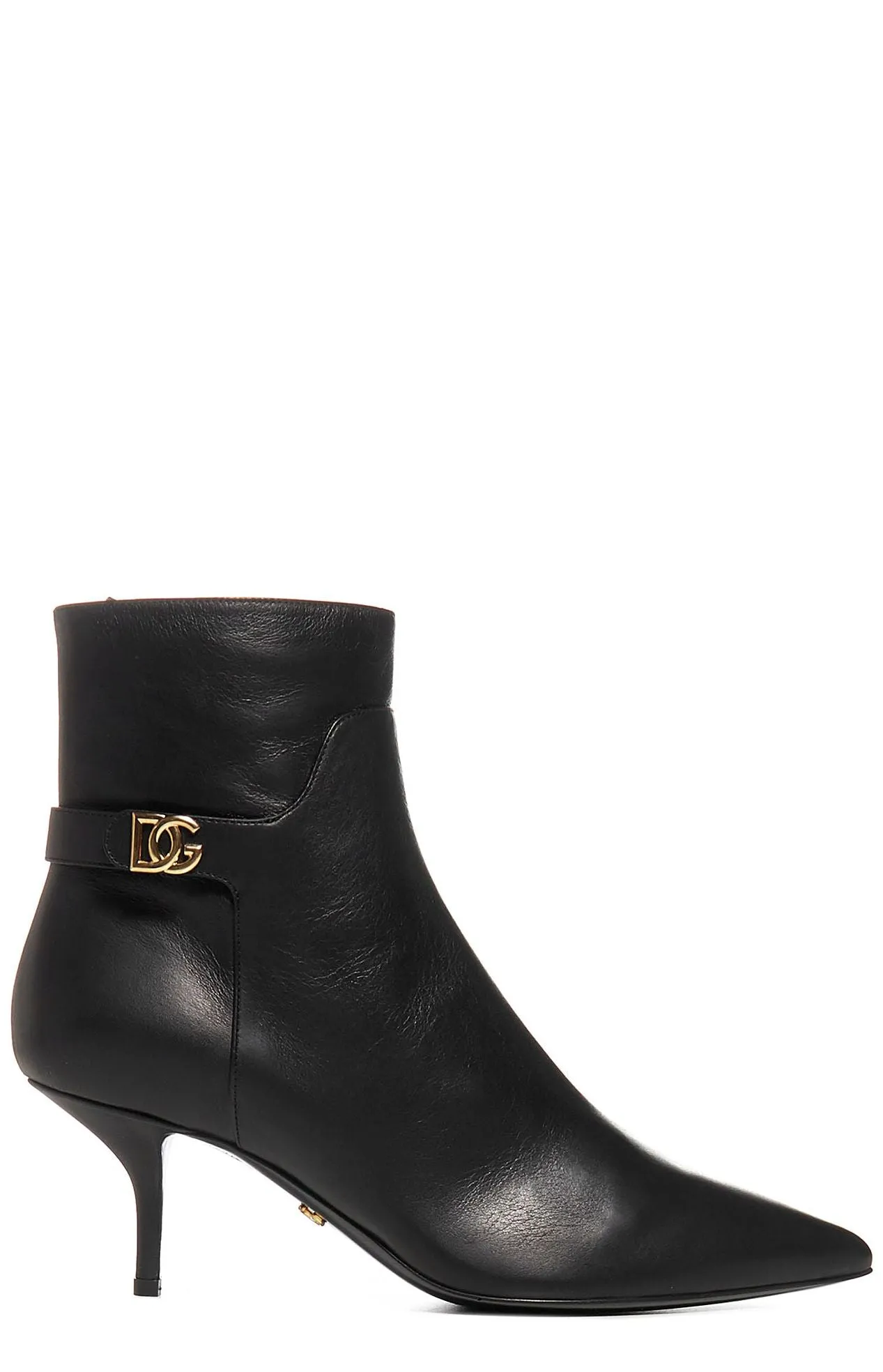 Dolce & Gabbana Monogram Logo Ankle Boots