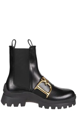 Dsquared2 Logo Plaque High-Top Boots