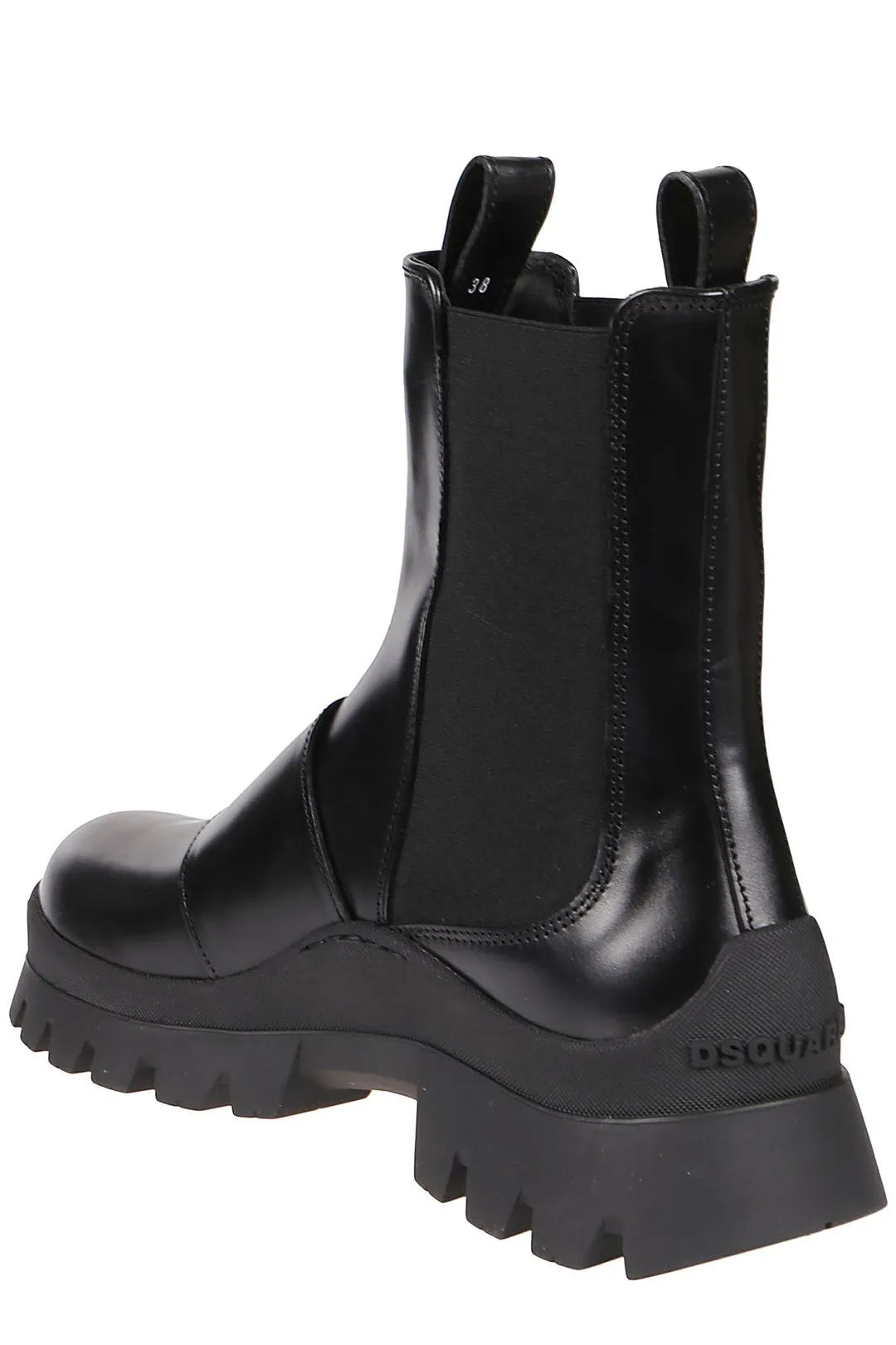Dsquared2 Logo Plaque High-Top Boots