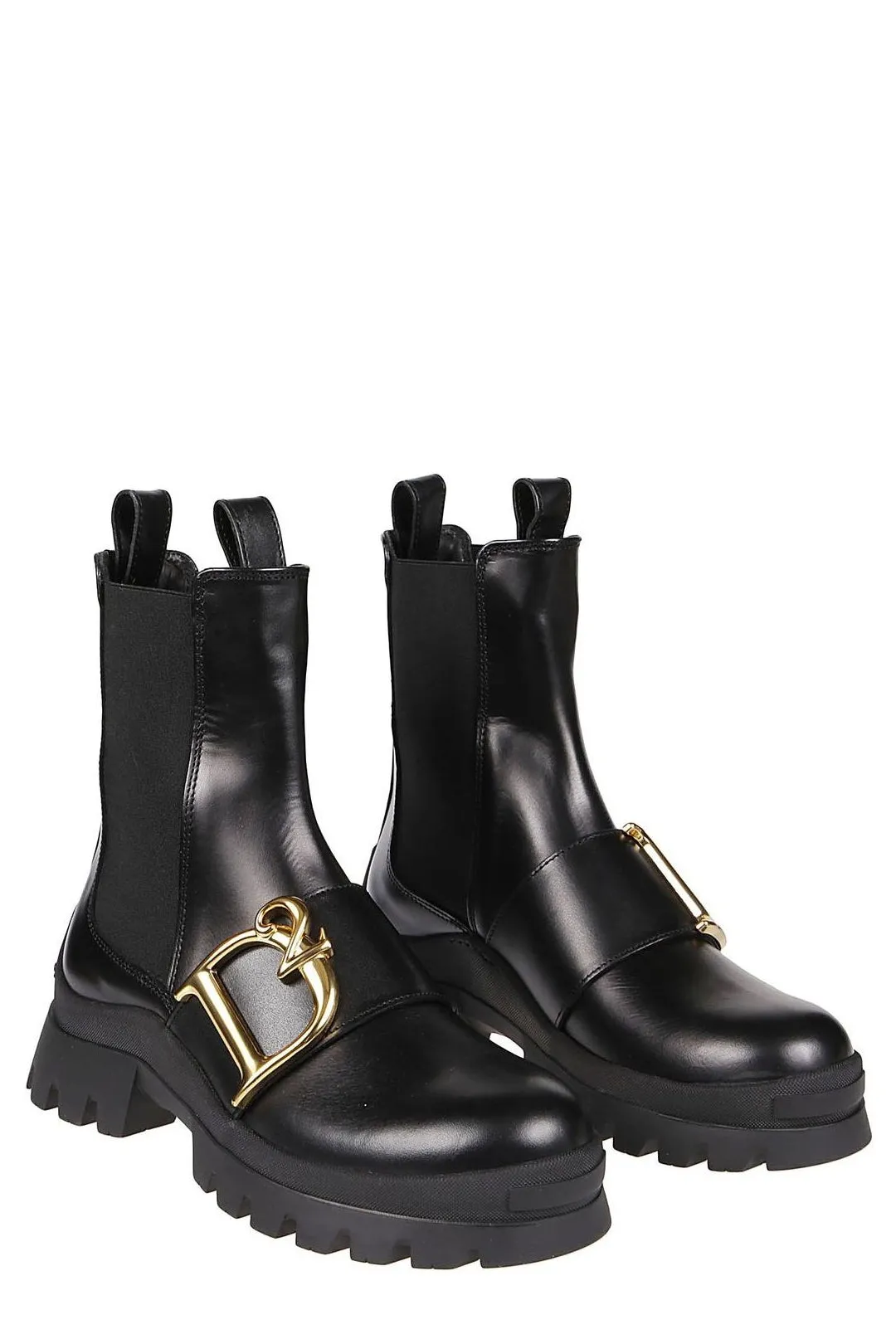 Dsquared2 Logo Plaque High-Top Boots