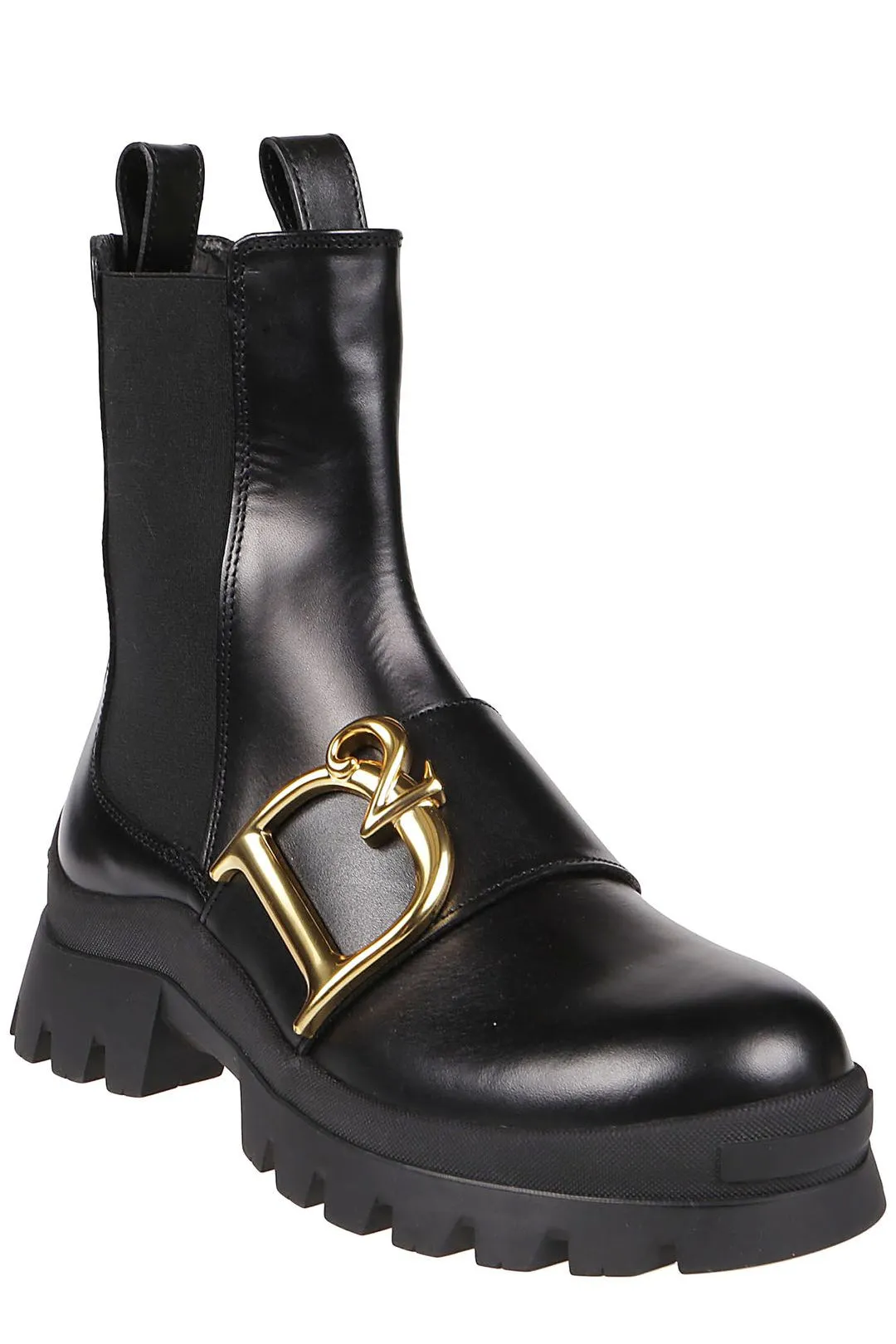Dsquared2 Logo Plaque High-Top Boots