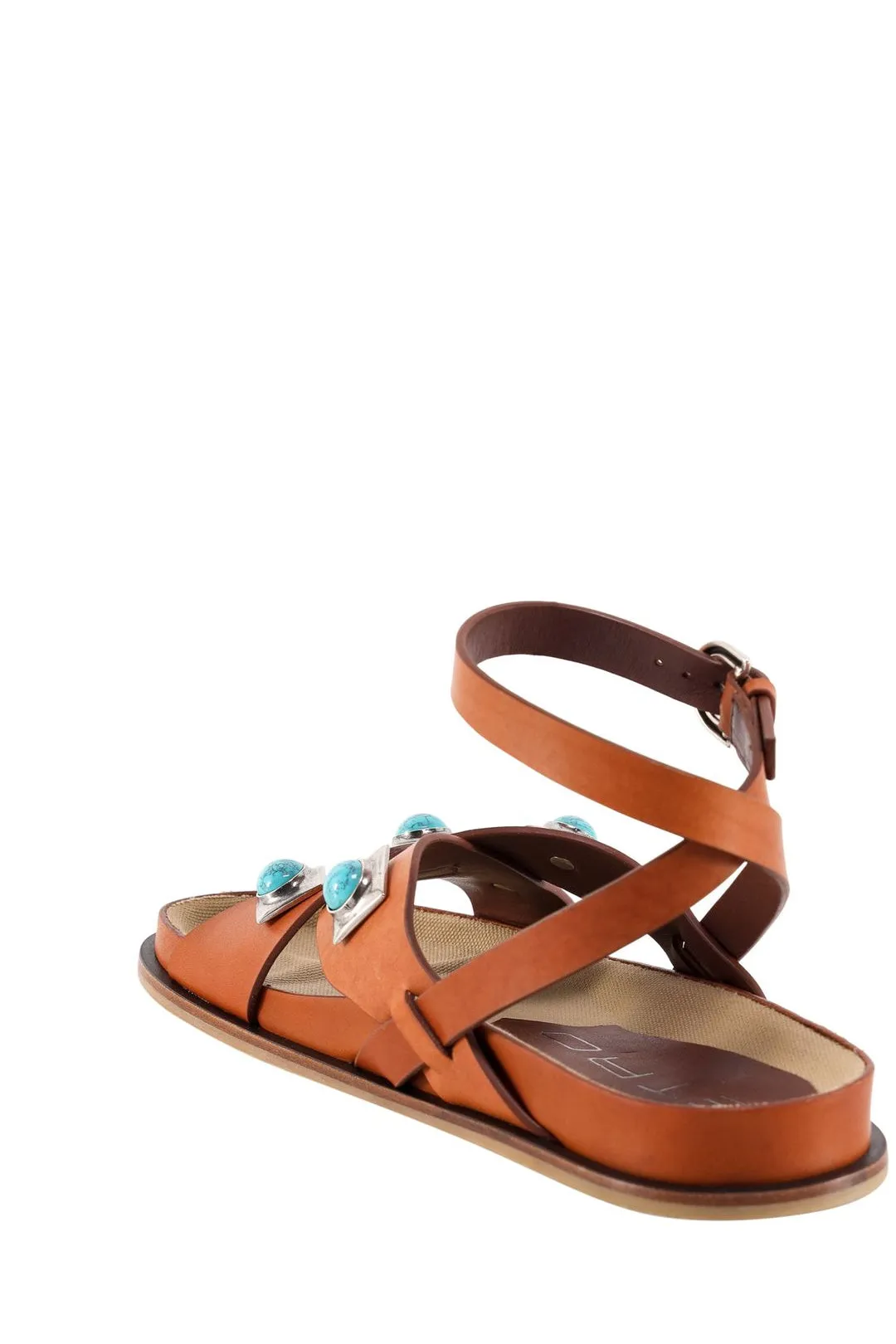 Etro Crown Me Ankle Strap Sandals