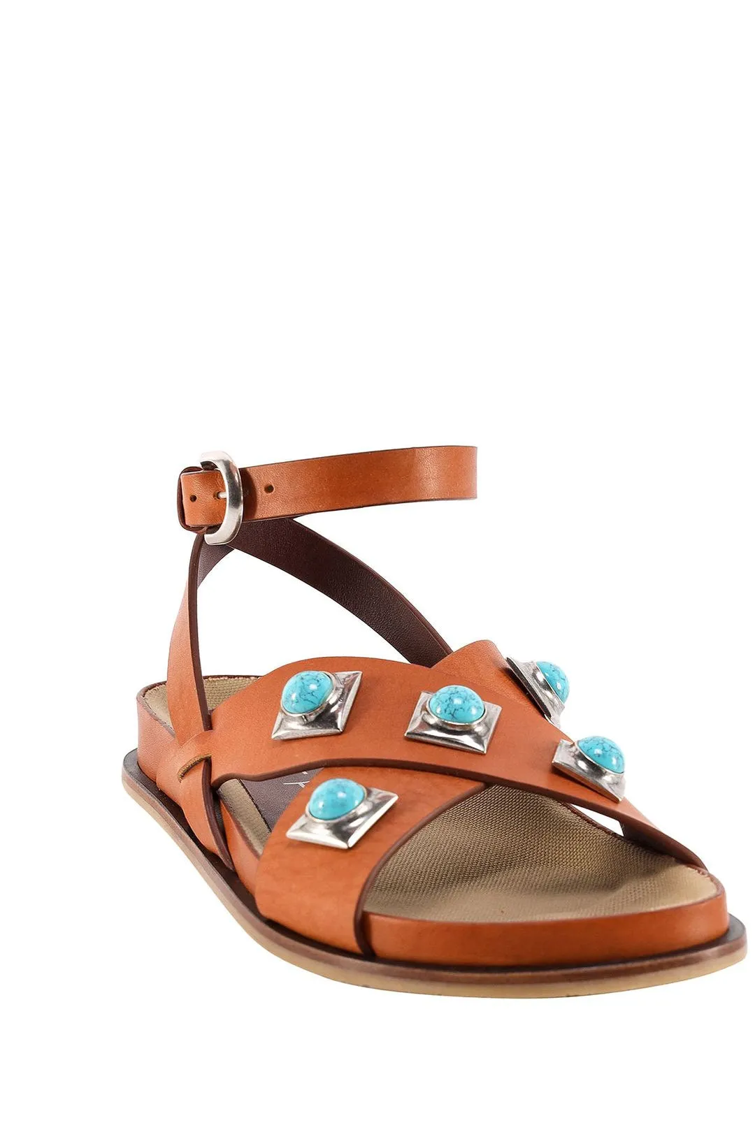 Etro Crown Me Ankle Strap Sandals