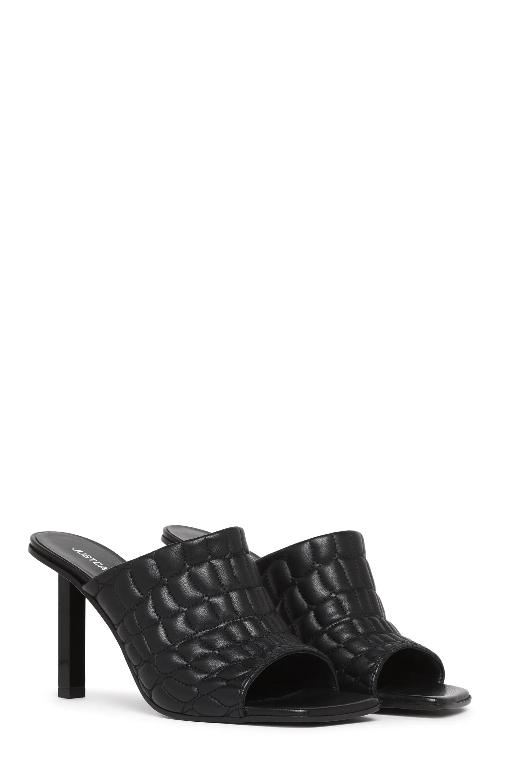 Just Cavalli Quilted High Heel Mules