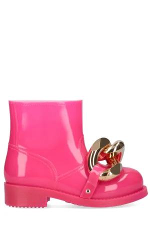 JW Anderson Chain-Embellished Pull-On Ankle Boots