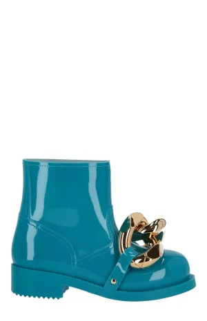JW Anderson Chain-Embellished Pull-On Ankle Boots