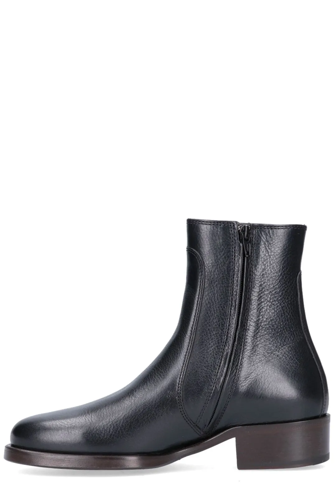 Lemaire Round Toe Ankle Boots