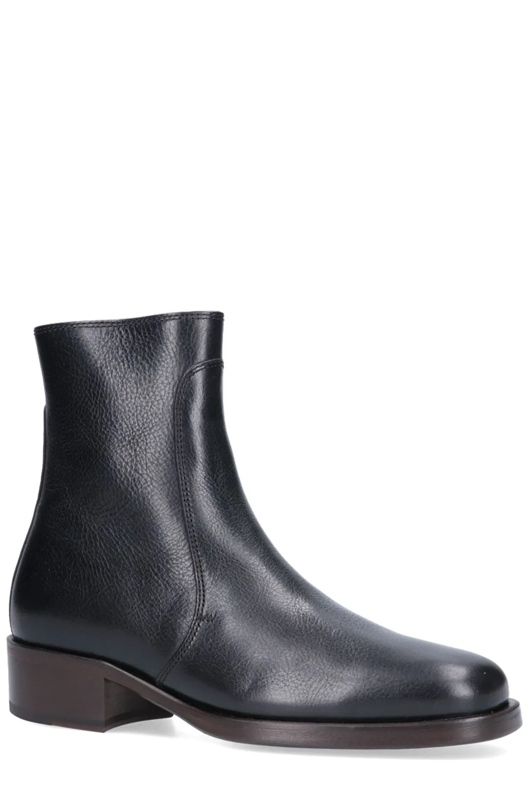 Lemaire Round Toe Ankle Boots