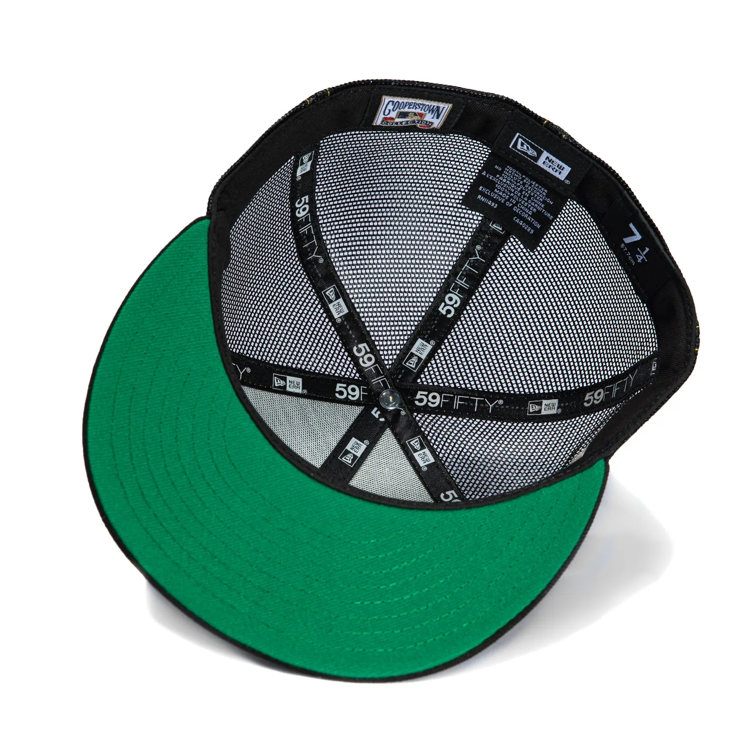 New Era 59Fifty Contrast Stitch Los Angeles Dodgers 1988 World Series Patch Trucker Hat - Black. White. Gold