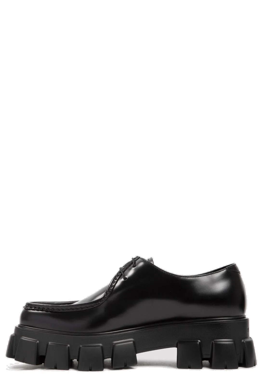Prada Monolith Ridged Sole Lace-Up Shoes