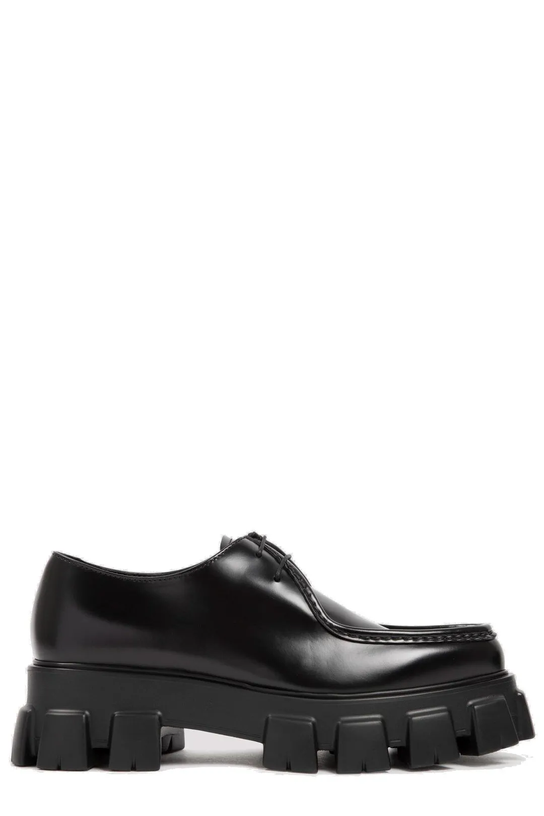 Prada Monolith Ridged Sole Lace-Up Shoes