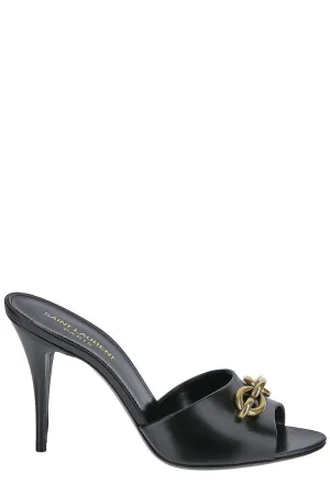 Saint Laurent Chain-Link High-Heeled Sandals