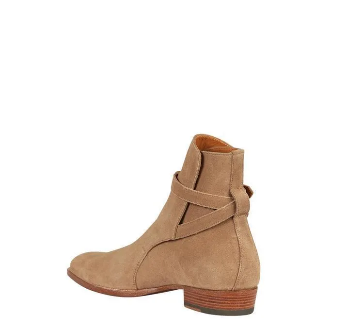 Saint Laurent Suede Ankle Boots