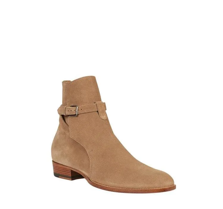 Saint Laurent Suede Ankle Boots