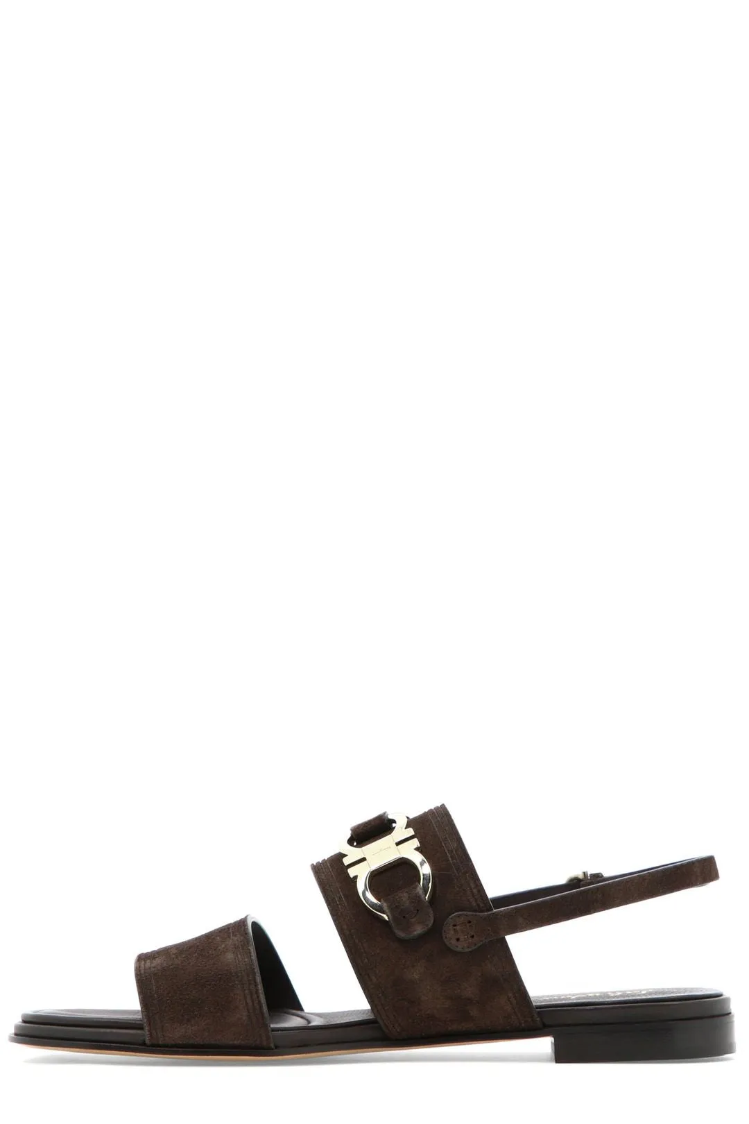 Salvatore Ferragamo Gancini Plaque Ankle Strap Sandals