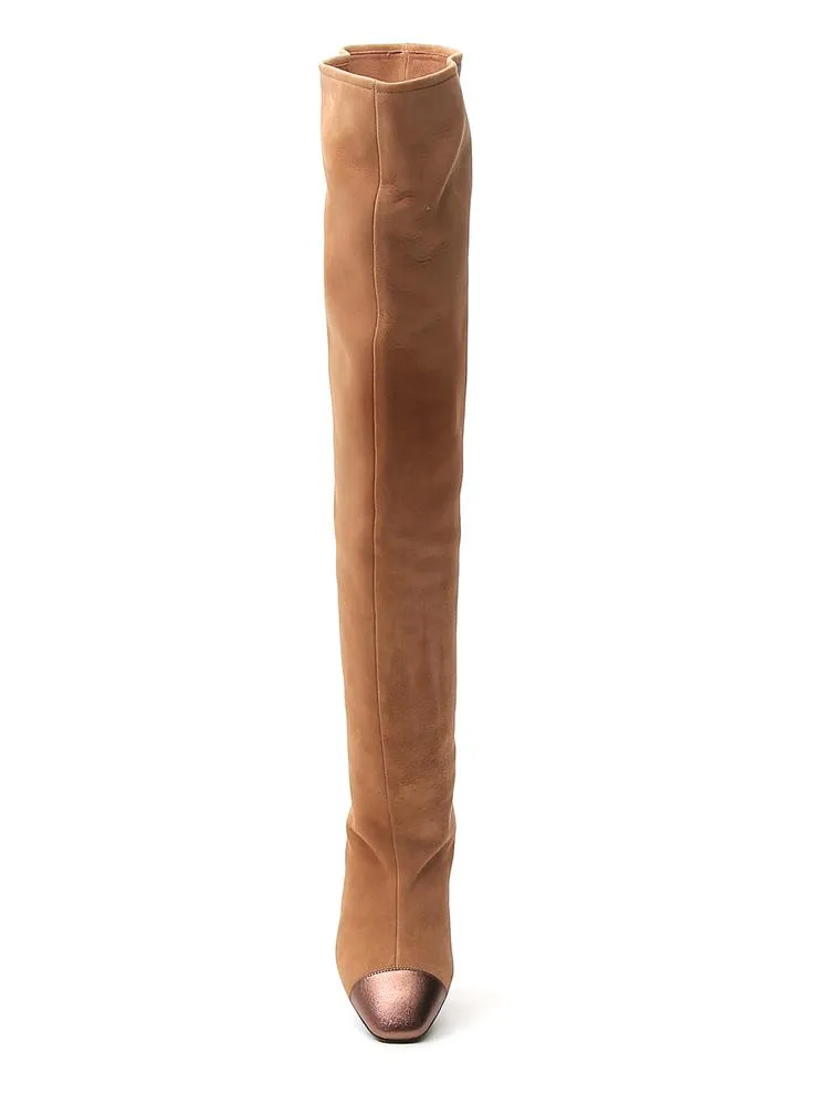 Stuart Weitzman Kimberly Toe Cap Knee High Boots