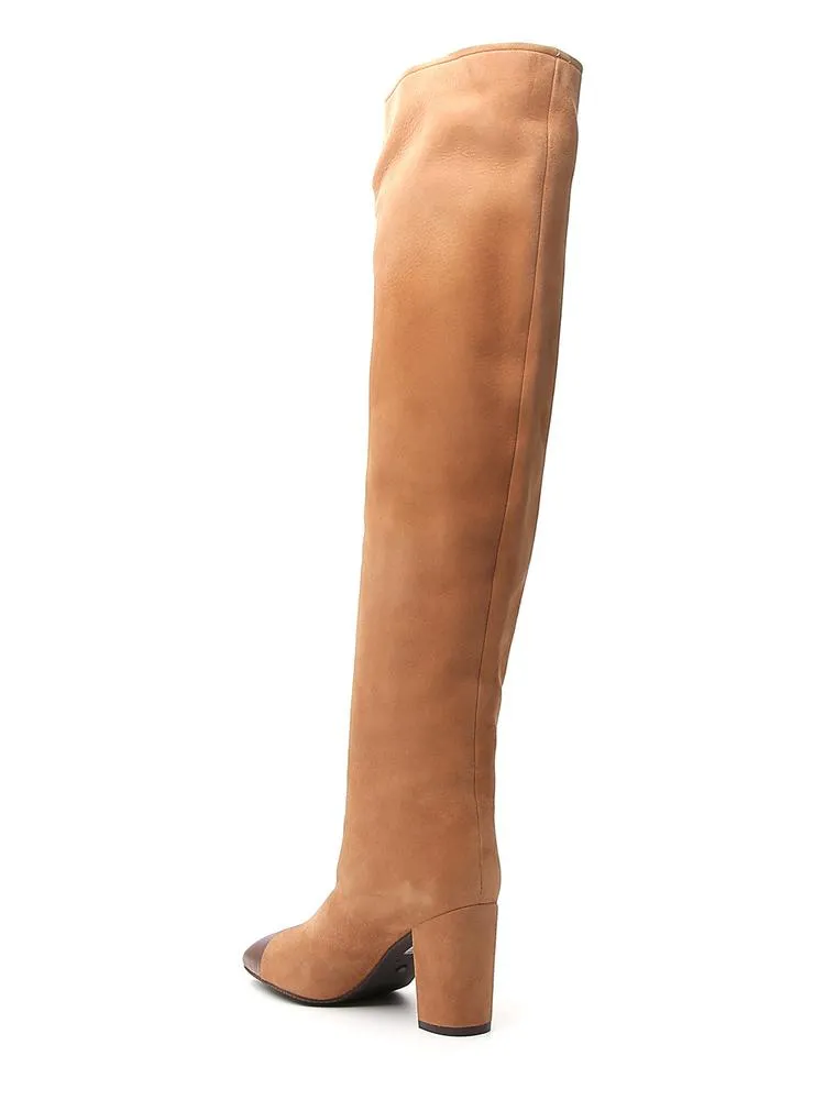 Stuart Weitzman Kimberly Toe Cap Knee High Boots