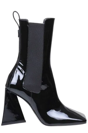 The Attico Devon Squared-Toe Ankle Boots