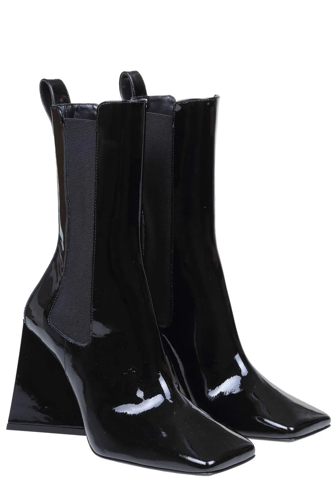 The Attico Devon Squared-Toe Ankle Boots