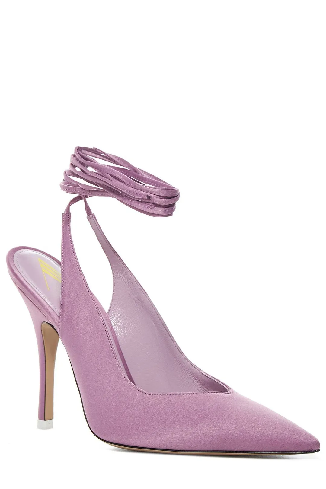The Attico Pointed-Toe Ankle Strap Pumps