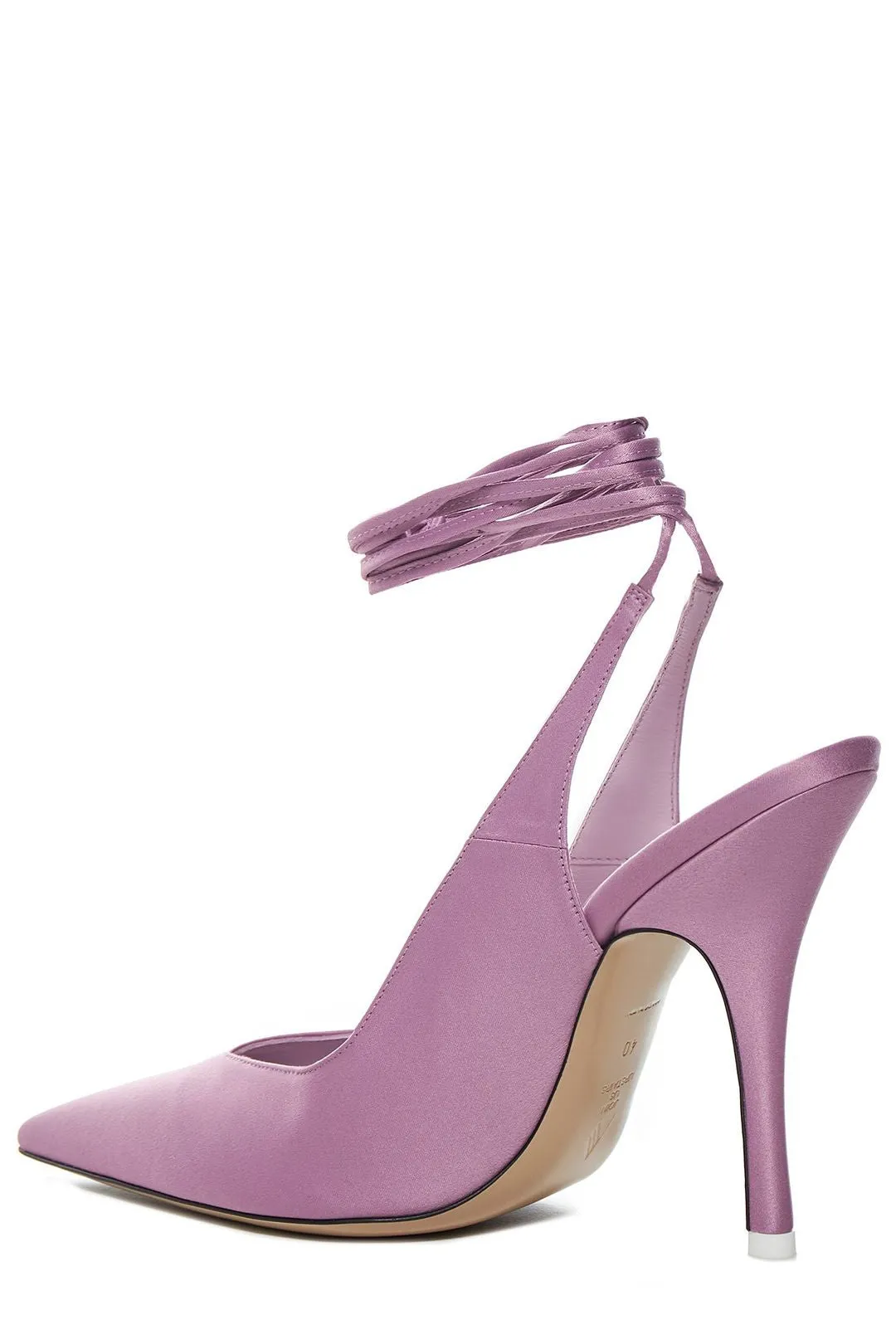 The Attico Pointed-Toe Ankle Strap Pumps