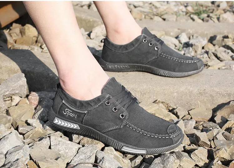 West Louis™ Outdoor Flats Men Canvas Shoes